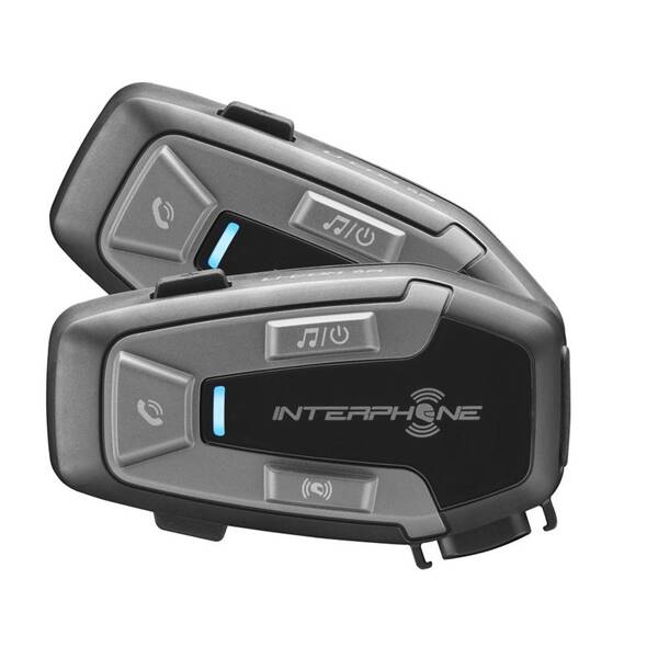 Handsfree Interphone U-COM6R pre uzavreté a otvorené prilbyTwin Pack čierne

