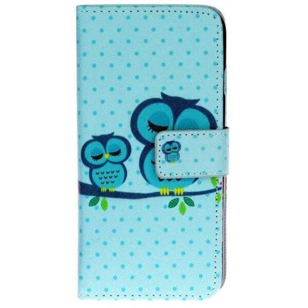 Puzdro na mobil flipové WG Unibook Blue Owl 5,3" modré

