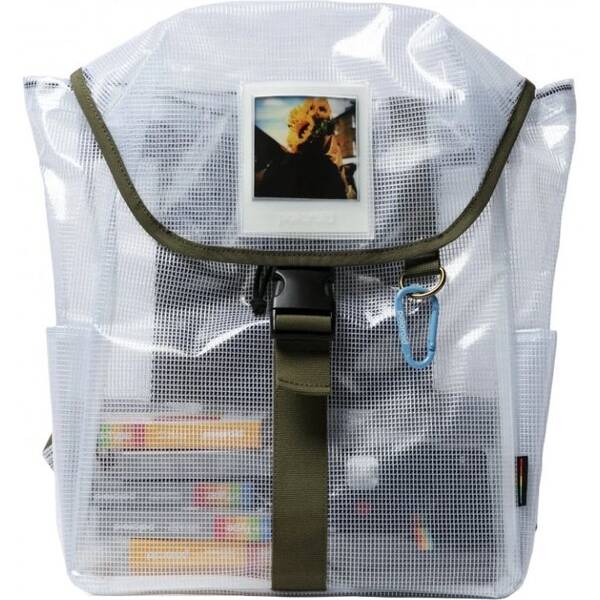 Batoh Polaroid Ripstop Backpack priehľadný

