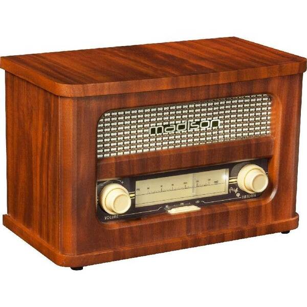 Rádioprijímač Madison MAD-RETRORADIO hnedý

