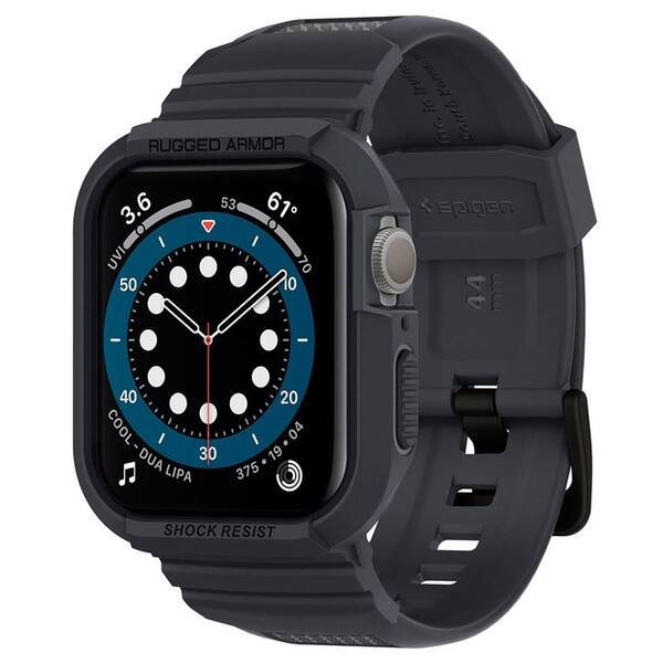 Remienok Spigen Rugged Armor Pro na Apple Watch 44/45 mm sivý

