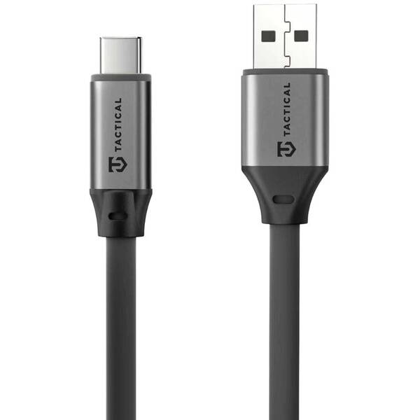 Kábel Tactical Fat Man 2.0 USB-A/USB-C 1m sivý

