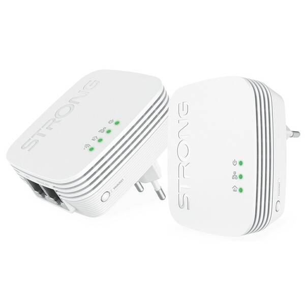 Sieťový rozvod LAN po 230V Strong sada 2 adaptérov, W 600 MDUO MINI / 600 Mbit/s biely

