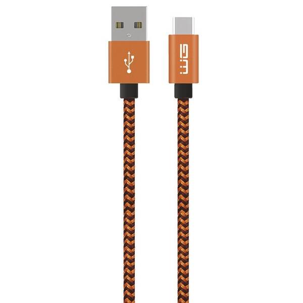 Kábel WG USB-A/USB-C, 1 m oranžový

