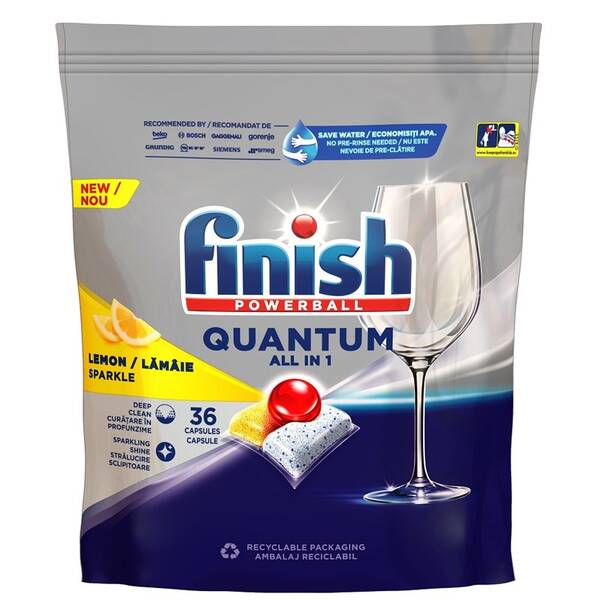 Tablety do umývačky Finish QUA MAX LEMON 36KS 

