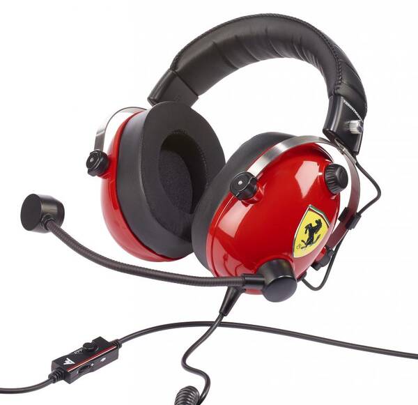 Headset Thrustmaster T.Racing Scuderia Ferrari Edition čierny/červený

