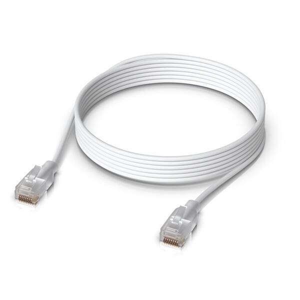 Kábel Ubiquiti UniFi Patch 3m, Cat.6, 2.5Gbps biely

