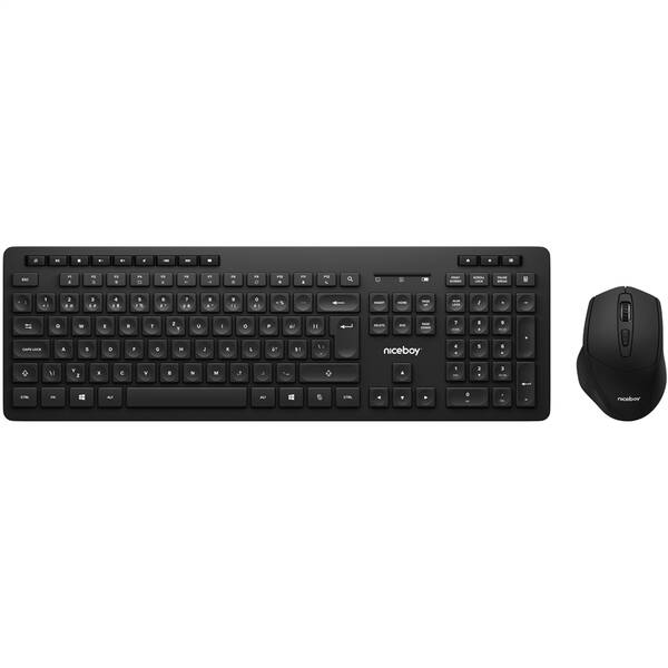 Klávesnica s myšou Niceboy Office MK10 Combo Comfort Set čierna

