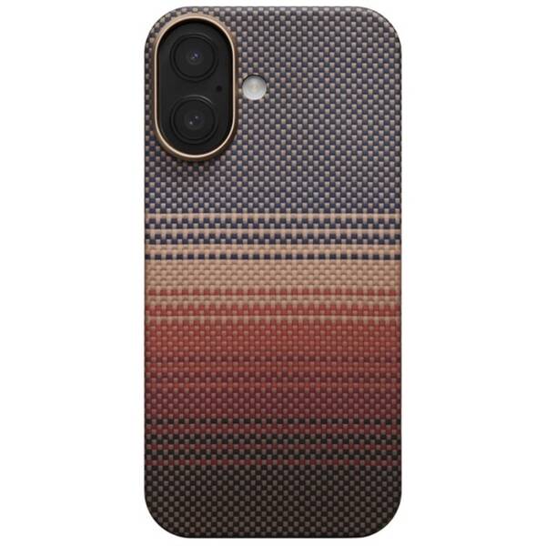 Kryt na mobil Pitaka Ultra-Slim Sunset na Apple iPhone 17 hnedý/oranžový


