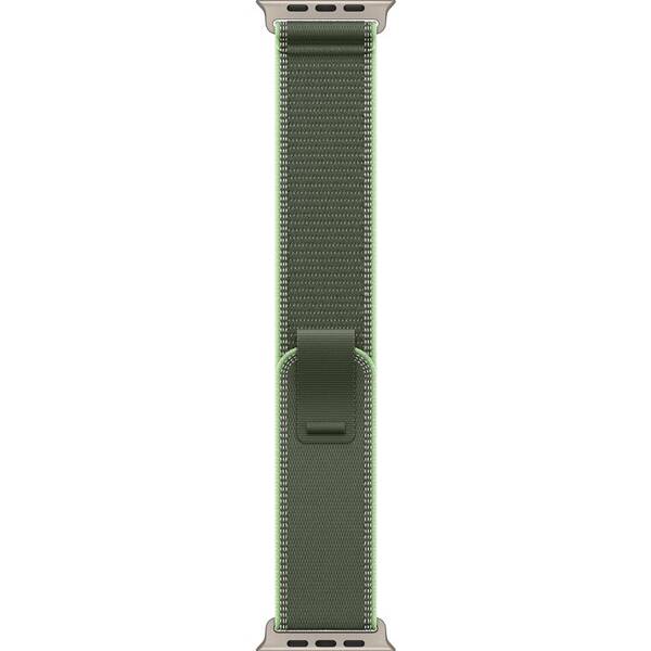 Remienok Apple 49mm zelený/neónový trailový ťah – M/L – prírodný titán 

