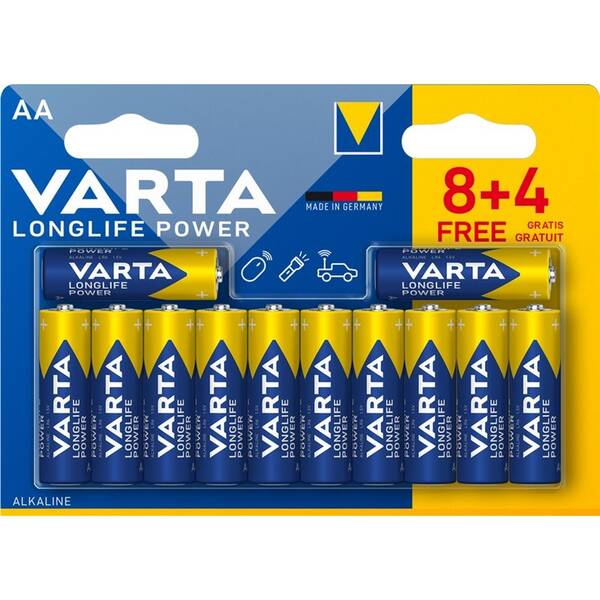 Batéria alkalická Varta HE AA 8+4 

