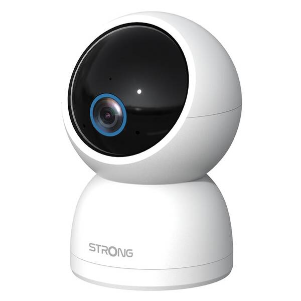 IP kamera Strong SHC05IR0-W, vnútorný, 2880×1620, IR prísvit, 360° otáčanie, mikrofón, Wi-Fi, USB-C, micro SD biela

