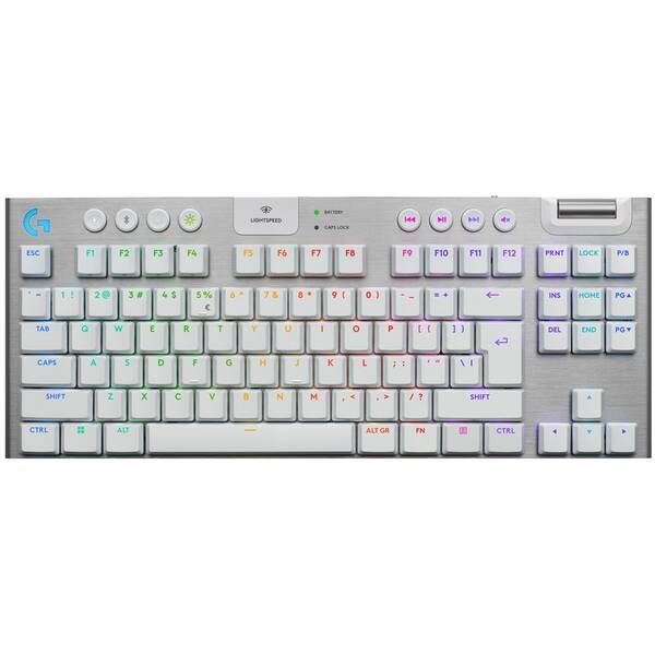Klávesnica Logitech G915 X Lightspeed TKL Wireless, US layout biela

