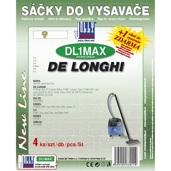 Vrecká pre vysávače Jolly MAX DL 1 (4 ks) 

