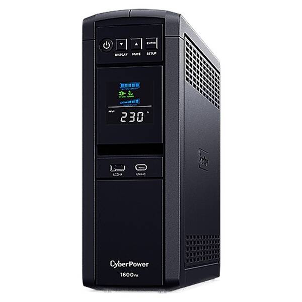 Záložný zdroj CyberPower PFC SineWave LCD GP 1600VA/1000W čierny

