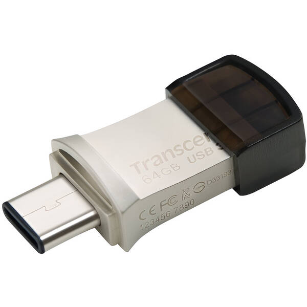 USB flashdisk Transcend JetFlash 890 64GB strieborná

