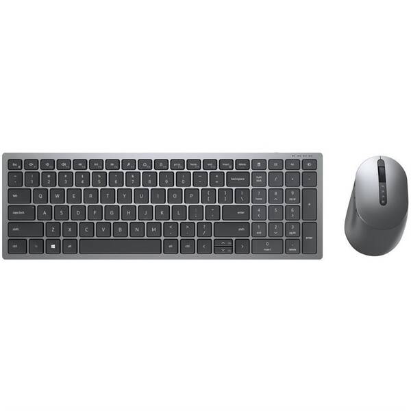Klávesnica s myšou Dell Multi-Device KM7120W, CZ/SK sivá

