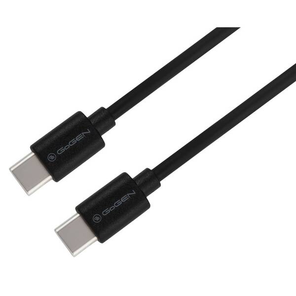Kábel GoGEN USB-C / USB-C, 60W, 0,3m čierny

