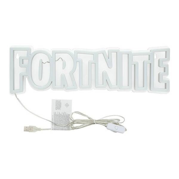 Dekoratívne LED Paladone Fortnite Neon biela

