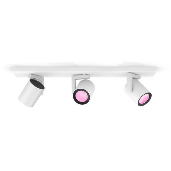 Bodové svietidlo Philips Argenta White and Color Ambiance 3 Spot biele

