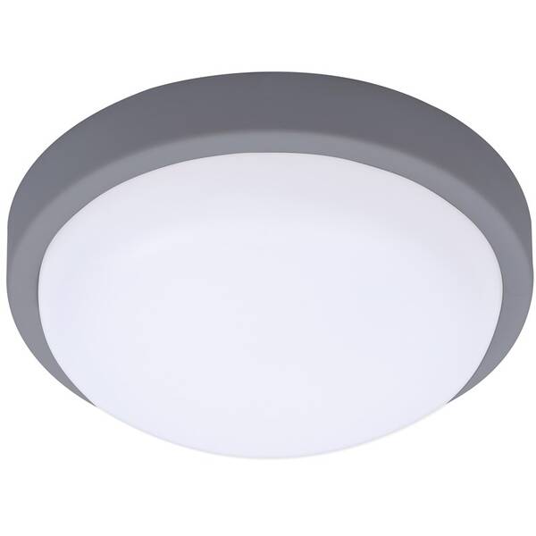 LED stropné svietidlo Solight okrúhle, 13W, 910lm, 4000K, IP54 sivé

