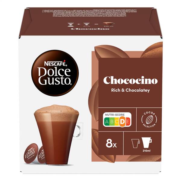 Kapsuly pre espressá NESCAFÉ Chococino čokoládový nápoj 16 ks 

