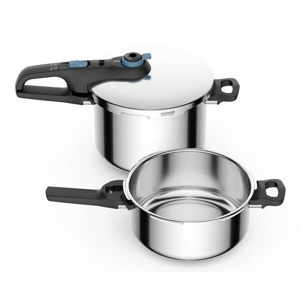 Tlakový hrniec Tefal P2584301, 4 l + 6 l nerez

