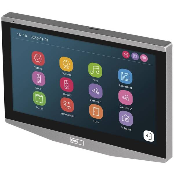 Prídavný monitor EMOS GoSmart IP-750B pre videotelefón IP-750A strieborný


