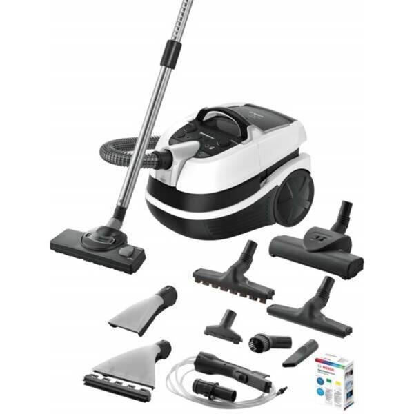 Viacúčelový vysávač Bosch BWD421PRO biely

