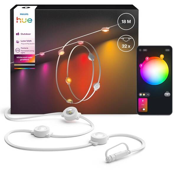 LED pásik Philips Festavia permanent, RGB, 18 m 

