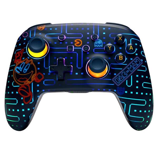 Gamepad PowerA Enhanced - Nintendo Switch Lumectra - Pac Man, Neon Arcade čierny

