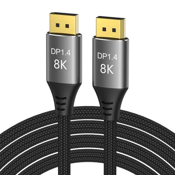 Kábel PremiumCord DisplayPort 1.4, 32,4 Gbit/s, 8K, 5 m čierny

