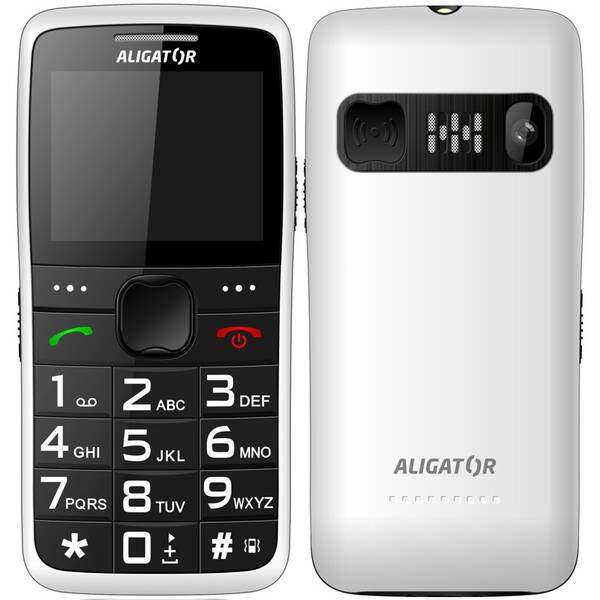 Mobilný telefón Aligator A675 Senior biely


