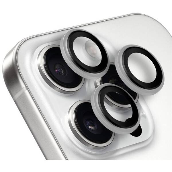 Ochranné sklo šošovky fotoaparátu Obal:Me Lens Protector na Apple iPhone 16 Pro/16 Pro Max biele

