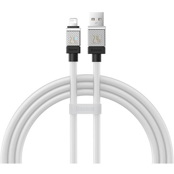 Kábel Baseus USB-L 2,4A 1M WHT 

