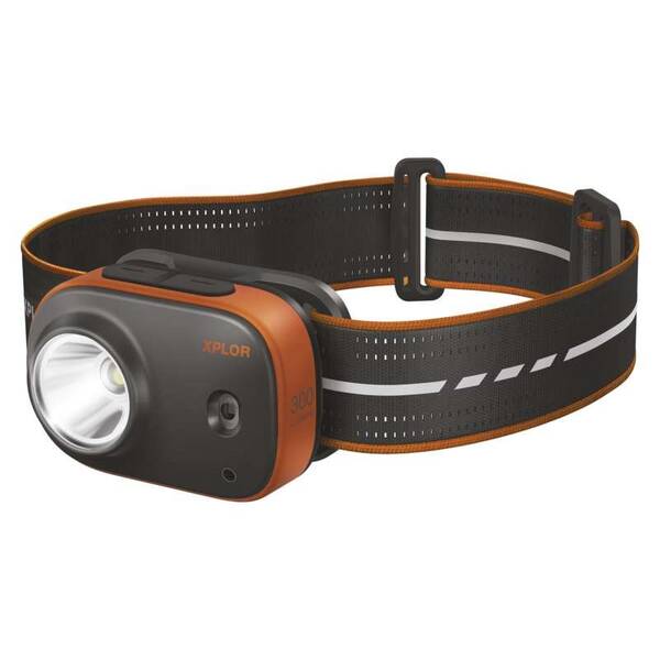 Čelovka GP Xplor PHR16, 300 lm čierna/oranžová

