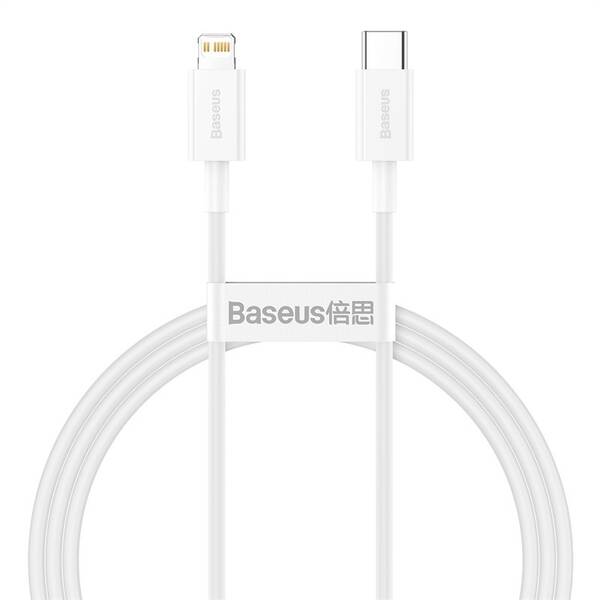 Kábel Baseus Superior Series USB-C/Lightning 20W 1m biely

