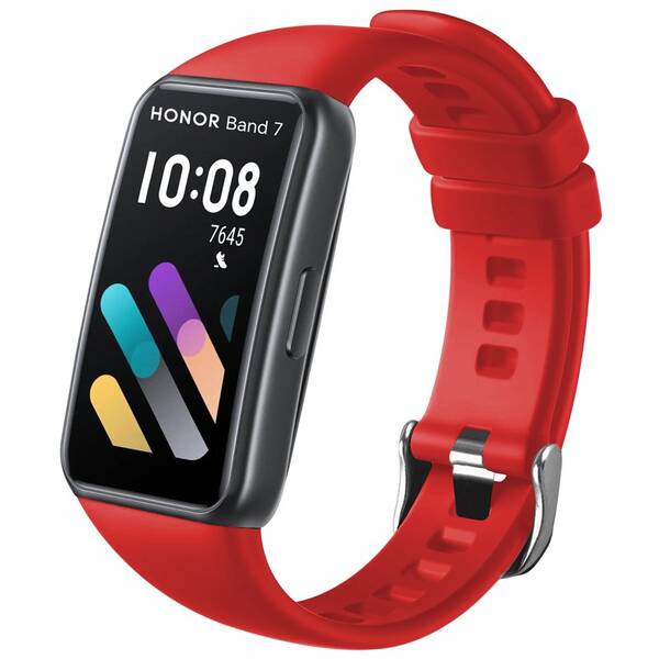 Remienok FIXED Silicone Strap na Honor Band 6/7 červený

