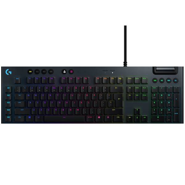 Klávesnica Logitech G815 Lightsync RGB, Tactile, US čierna

