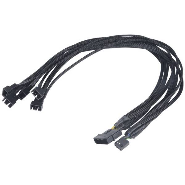 Redukcia AKASA FLEXA FP5 1x 4pin PWM na 5x 4pin PWM 45cm 

