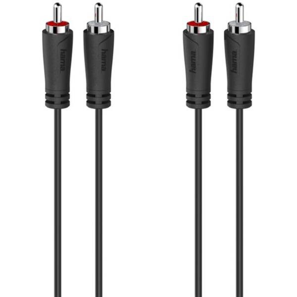 Kábel Hama audio, 2x Cinch/2x Cinch, 3m čierny

