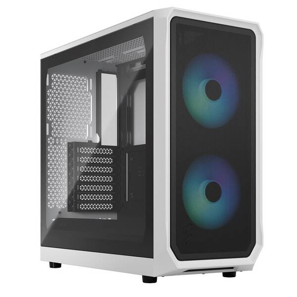 Case FRACTAL DESIGN Focus 2 RGB Tempered Glass Clear Tint biela

