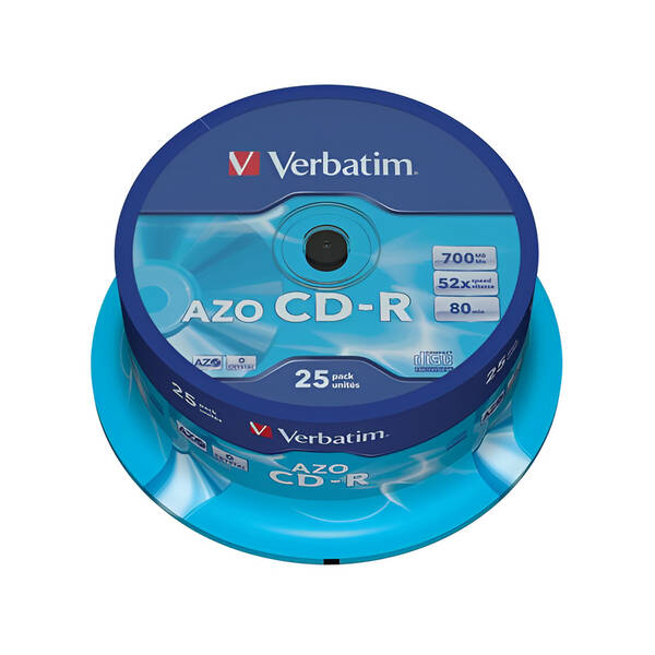 Disk Verbatim CD-R DLP 700MB/80min. 48x, 25-cake 

