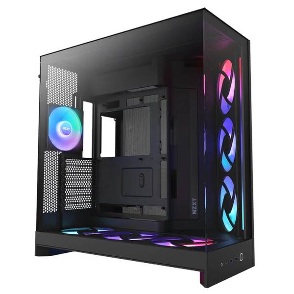 Case NZXT H9 Flow RGB+ čierna

