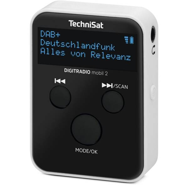 Rádioprijímač s DAB+ Technisat DIGITRADIO mobil 2 čierny/biely

