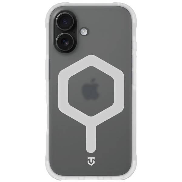Kryt na mobil Tactical MagForce Hexagon na Apple iPhone 16 biely/priehľadný

