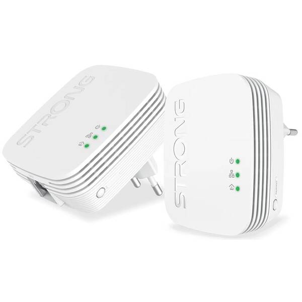 Sieťový rozvod LAN po 230V Strong 600 DUO MINI biely

