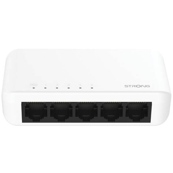 Switch Strong SW5000P 5-Port Gigabit biely/plast

