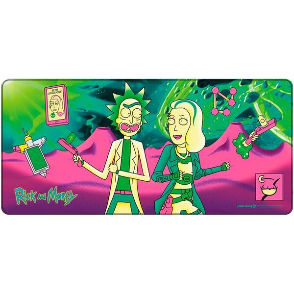 Podložka pod klávesnicu a myš FSH Rick and Morty: Space Beth Adventure, XL ružová

