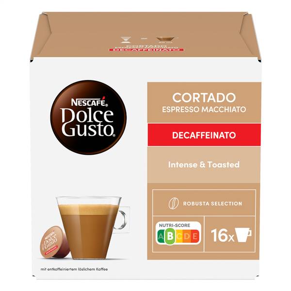 Kapsuly pre espressá NESCAFÉ Cortado Decaffeinato kávové kapsule 16 ks 

